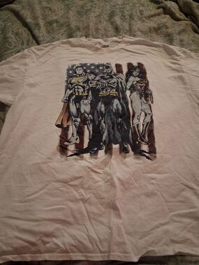 MAD Engine White DC Heroes Graphic Short Sleeve Tee
